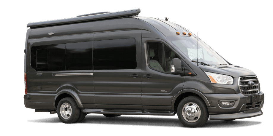 Dark grey van